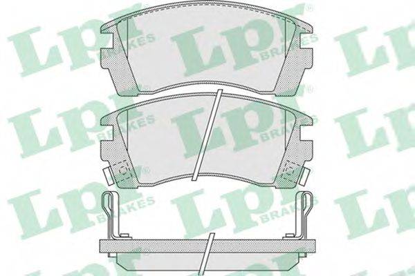 LPR 21716 Комплект гальмівних колодок, дискове гальмо