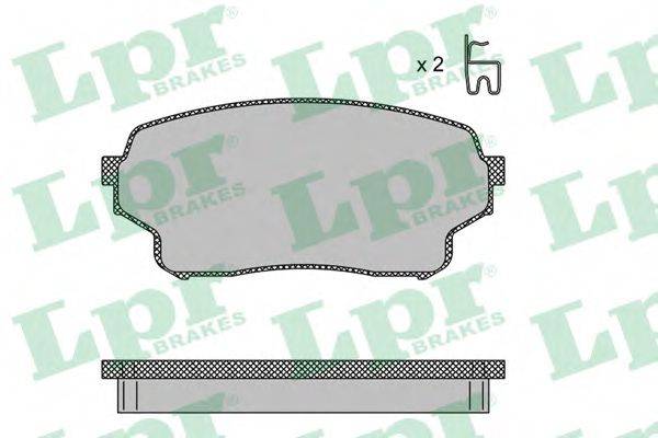 LPR 24301 Комплект гальмівних колодок, дискове гальмо