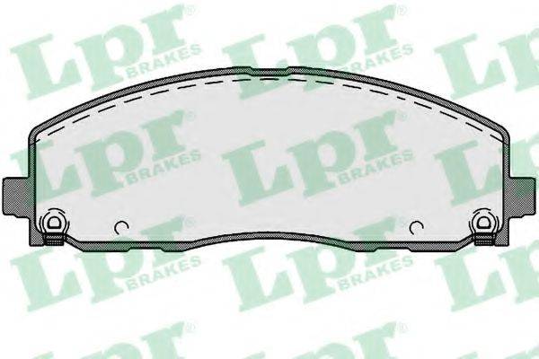 LPR 25378 Комплект гальмівних колодок, дискове гальмо