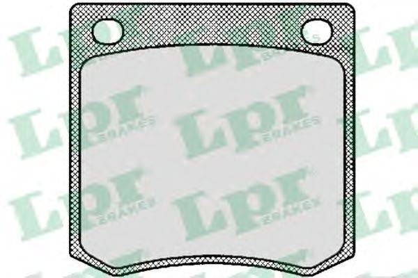 LPR 20850 Комплект гальмівних колодок, дискове гальмо