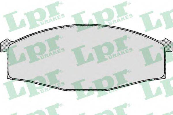 LPR 24585 Комплект гальмівних колодок, дискове гальмо