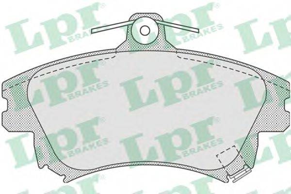LPR 05P711 Комплект гальмівних колодок, дискове гальмо
