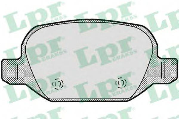 LPR 05P871 Комплект гальмівних колодок, дискове гальмо