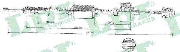 LPR C0427C Трос, управління зчепленням