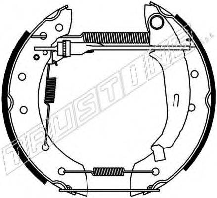 TRUSTING 6177 Комплект гальмівних колодок