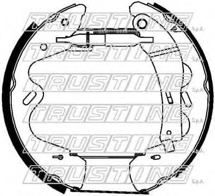 TRUSTING 6305 Комплект гальмівних колодок