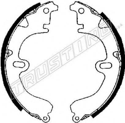 TRUSTING 7323 Комплект гальмівних колодок