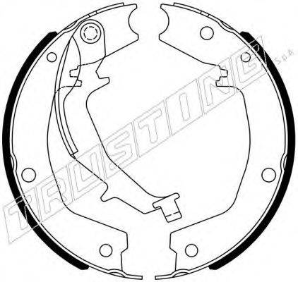 TRUSTING 049172 Комплект гальмівних колодок, стоянкова гальмівна система