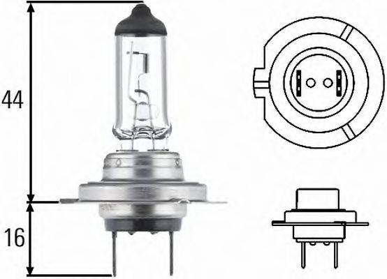 HELLA 8GH007157121 Лампа накаливания, фара дальнего света; Лампа накаливания, основная фара; Лампа накаливания, противотуманная фара; Лампа накаливания; Лампа накаливания, основная фара; Лампа накаливания, противотуманная фара; Лампа накаливания, фара с авт. системой стабилизации; Лампа накаливания, фара дневного освещения