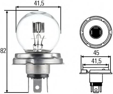 HAMM 00230618 Лампа розжарювання, фара далекого світла; Лампа розжарювання, основна фара; Лампа розжарювання; Лампа розжарювання, основна фара