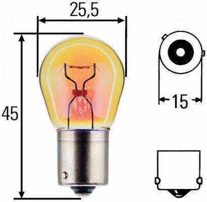 DEMAG 50753112 Лампа розжарювання, ліхтар покажчика повороту; Лампа розжарювання, ліхтар покажчика повороту