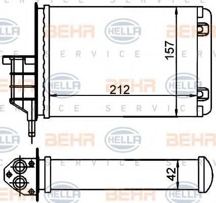 FIAT 46722587 Теплообмінник, опалення салону