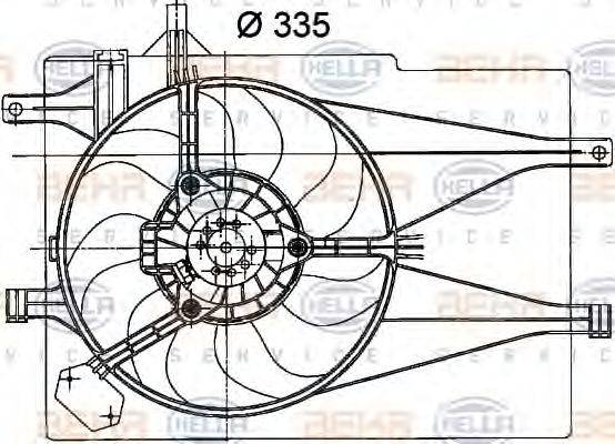 FIAT 46826696 Вентилятор, охолодження двигуна