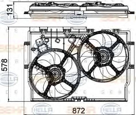 VEMO V24011288 Вентилятор, охолодження двигуна