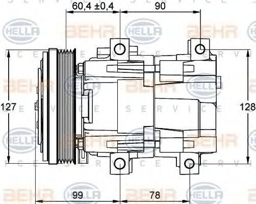 FORD 94AW19D629CB Компресор, кондиціонер