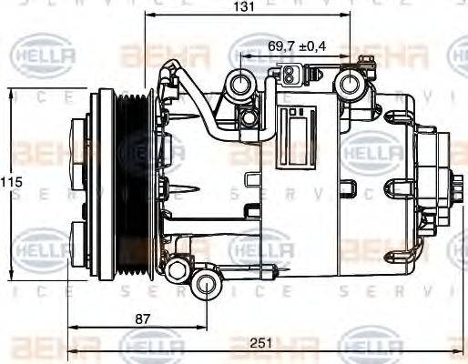 FORD 4M5H19D629AE Компресор, кондиціонер