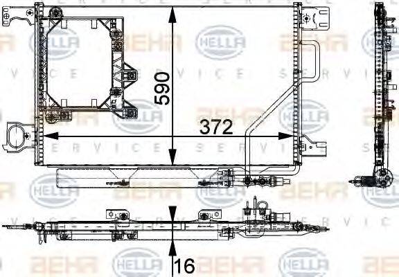 MERCEDES-BENZ A2095000054 Конденсатор, кондиціонер