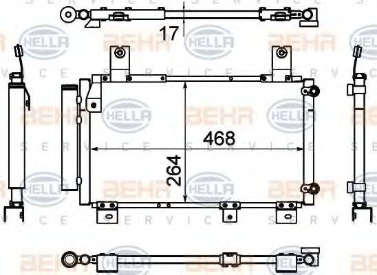 NISSENS 940011 Конденсатор, кондиціонер