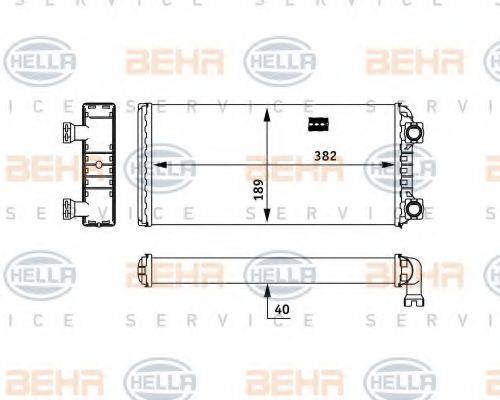 VOLVO 85104947 Теплообмінник, опалення салону