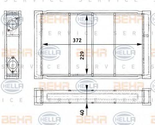 MERCEDES-BENZ A 002 835 13 01 Теплообмінник, опалення салону