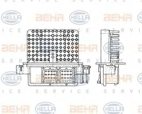 HELLA 5HL351321261 Регулятор, вентилятор салону