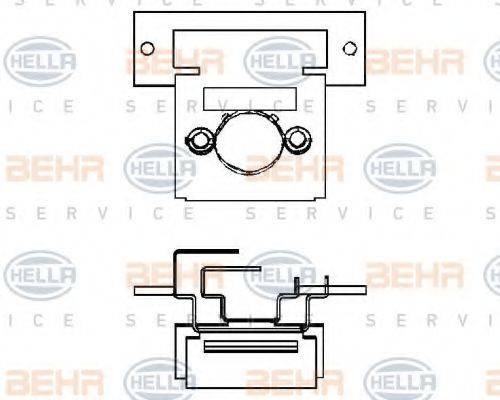 MERCEDES-BENZ A 000 821 04 60 Опір, вентилятор салону