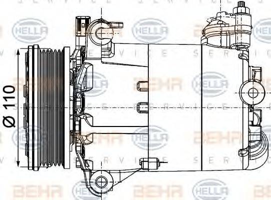 LAND ROVER LR030864 Компресор, кондиціонер