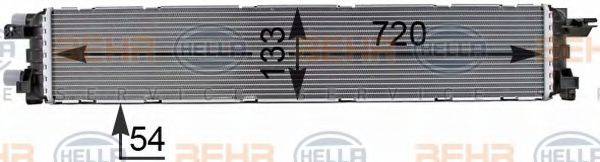 HELLA 8MK376750301 Низькотемпературний охолоджувач, інтеркулер