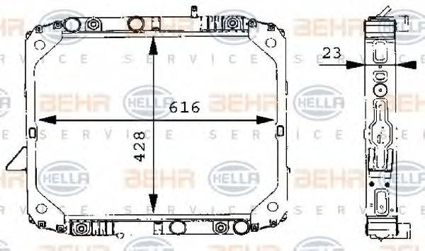 GERI 10518 Радіатор, охолодження двигуна