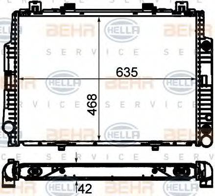 MERCEDES-BENZ A 140 500 10 03 Радіатор, охолодження двигуна