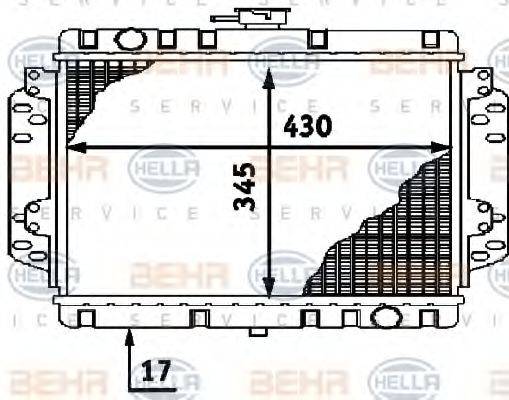 FORD 70VB 8005CB Радіатор, охолодження двигуна