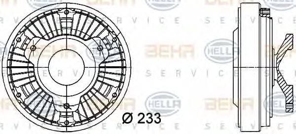 MERCEDES-BENZ 000 200 33 23 Зчеплення, вентилятор радіатора