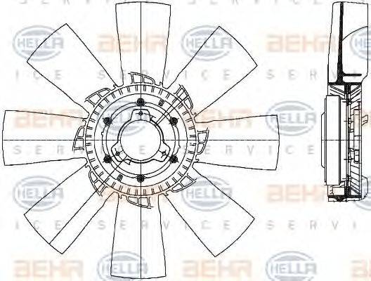 MERCEDES-BENZ 475 205 01 06 Вентилятор, охолодження двигуна