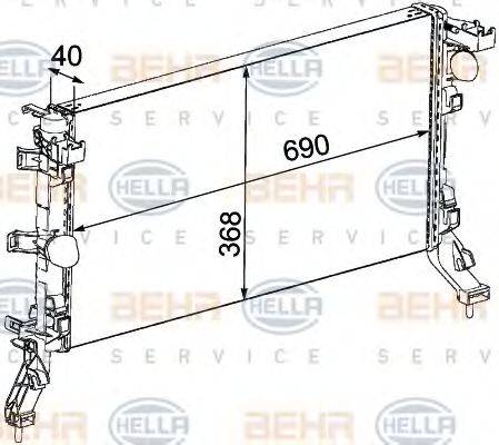 NISSAN 21410-0006R Радіатор, охолодження двигуна