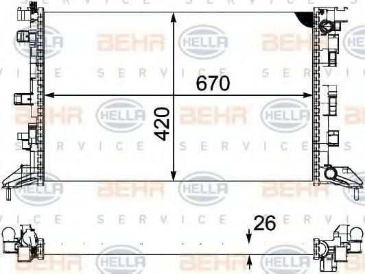 RENAULT 21 41 000 03R Радіатор, охолодження двигуна