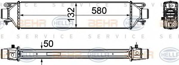 HELLA 8ML376746691 Інтеркулер