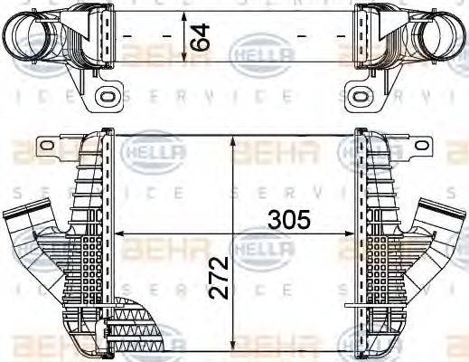 NISSAN 14461MA70A Інтеркулер