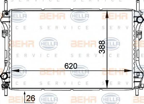 FORD 1C1H8005GB Радіатор, охолодження двигуна