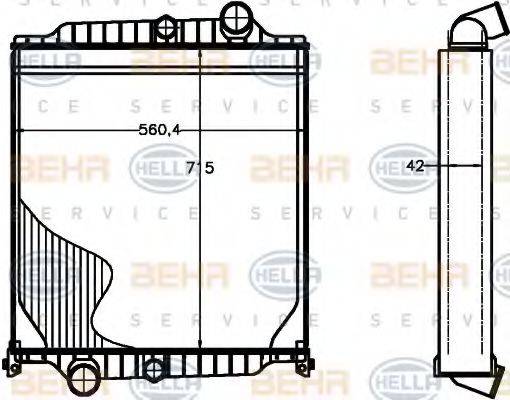 VOLVO 20555291 Радіатор, охолодження двигуна