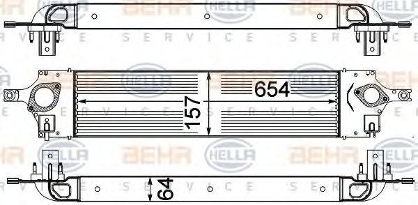 HELLA 8ML376762191 Інтеркулер