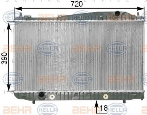 DAEWOO P96278702 Радіатор, охолодження двигуна