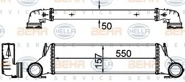 HELLA 8ML376777241 Інтеркулер