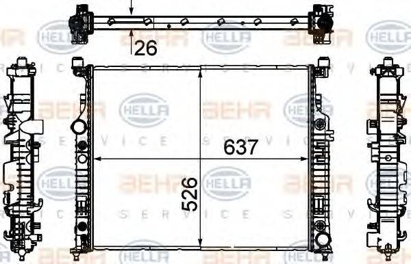 MERCEDES-BENZ A 251 500 00 03 Радіатор, охолодження двигуна