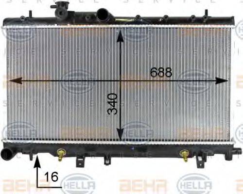 SUBARU 45111-FE051 Радіатор, охолодження двигуна
