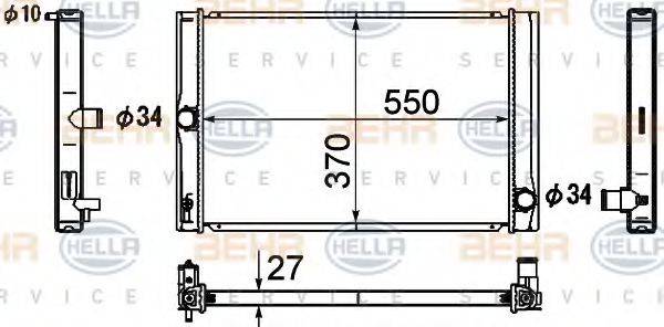 BLUE PRINT ADT398169 Радіатор, охолодження двигуна