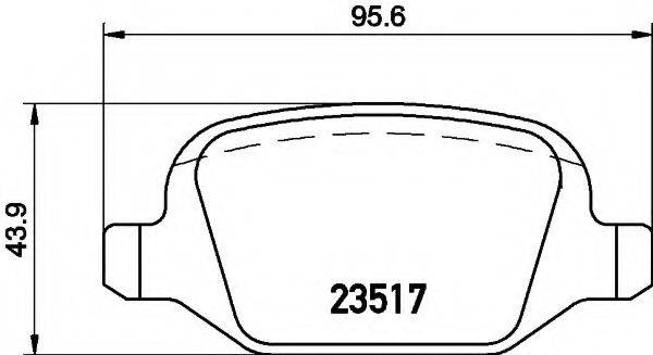 FIAT 77364567 Комплект гальмівних колодок, дискове гальмо