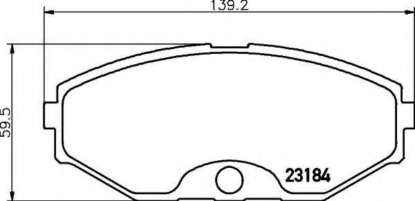 INFINITI 41060606190 Комплект гальмівних колодок, дискове гальмо