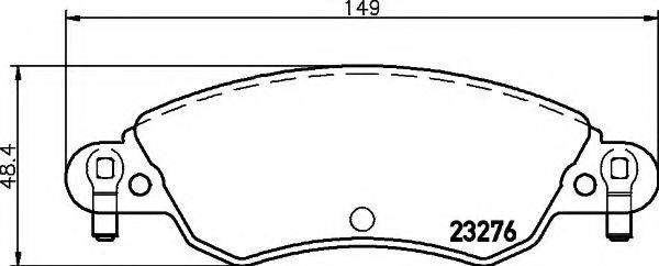 REMSA 82904 Комплект гальмівних колодок, дискове гальмо