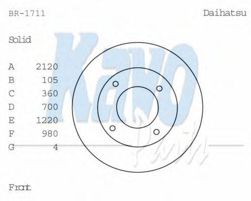 KAVO PARTS BR-1711