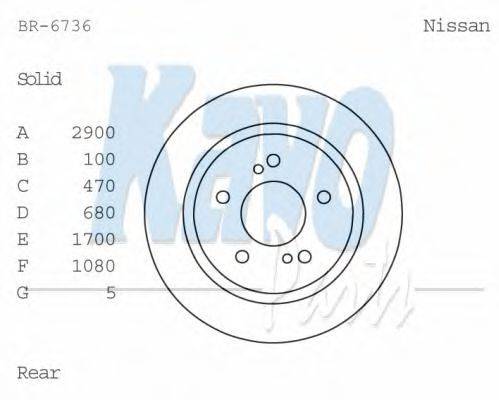 KAVO PARTS BR-6736